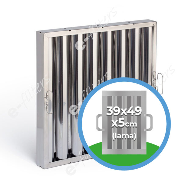 Filtro de cocina LAMA 39x49x5 INOX