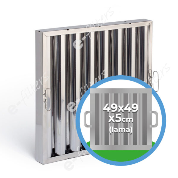 F1 Filtro de cocina LAMA 49x49x5 INOX